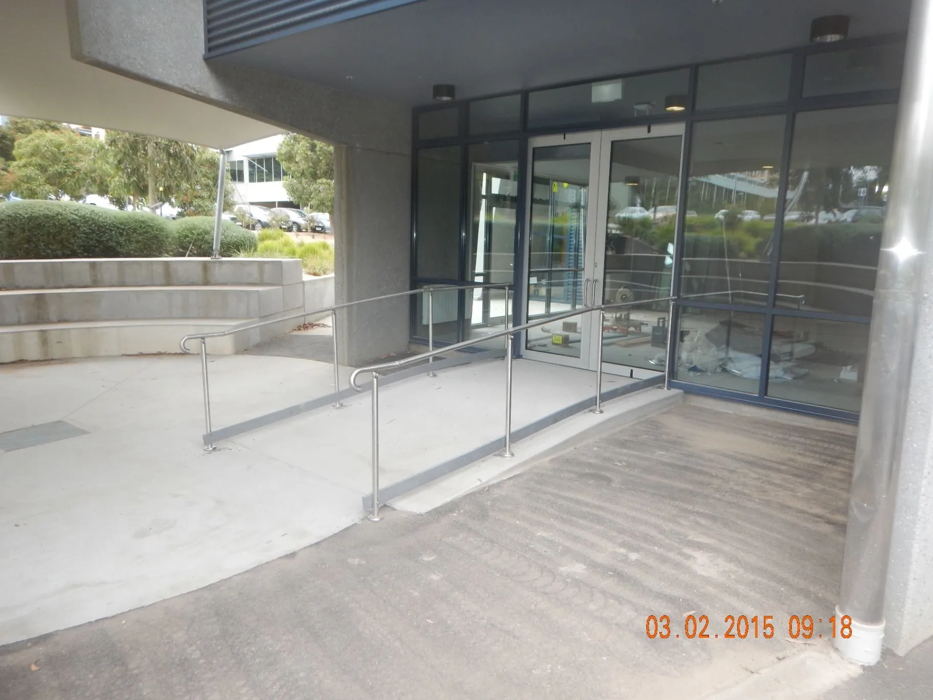 Completed Monash internal stair and entry space